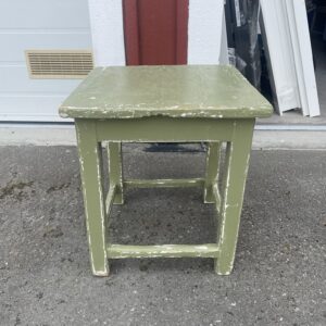 Rustik pall - sängbord - sidobord- vintage grön